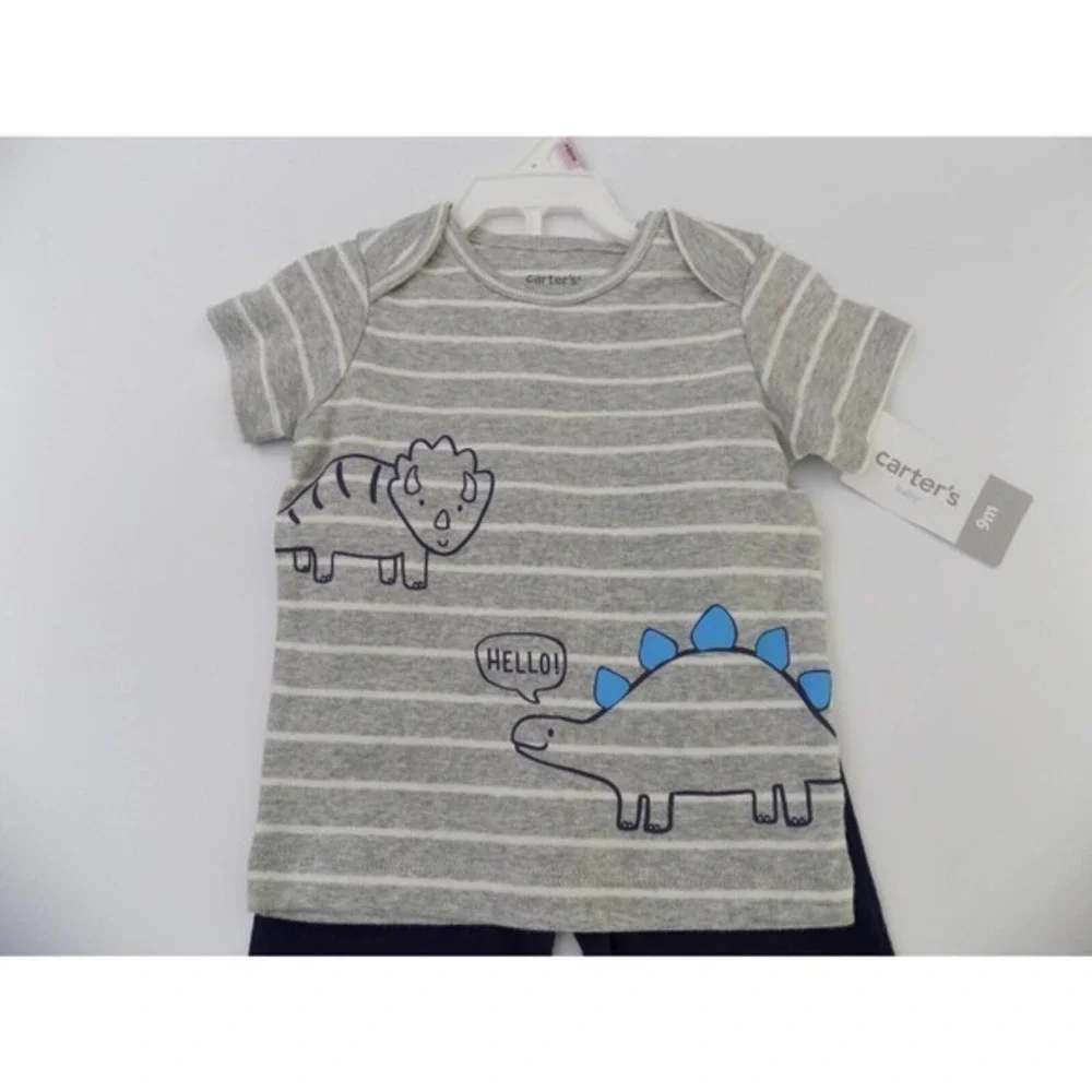Carter's Boys Dinosaur‎ Outfit Size 9 M